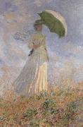 Layd with Parasol Claude Monet